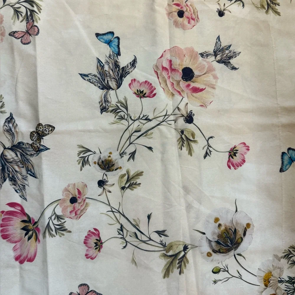 Pottery Barn Monique Lhuillier Tuileries Organic Duvet Cover Set Full/Qu…